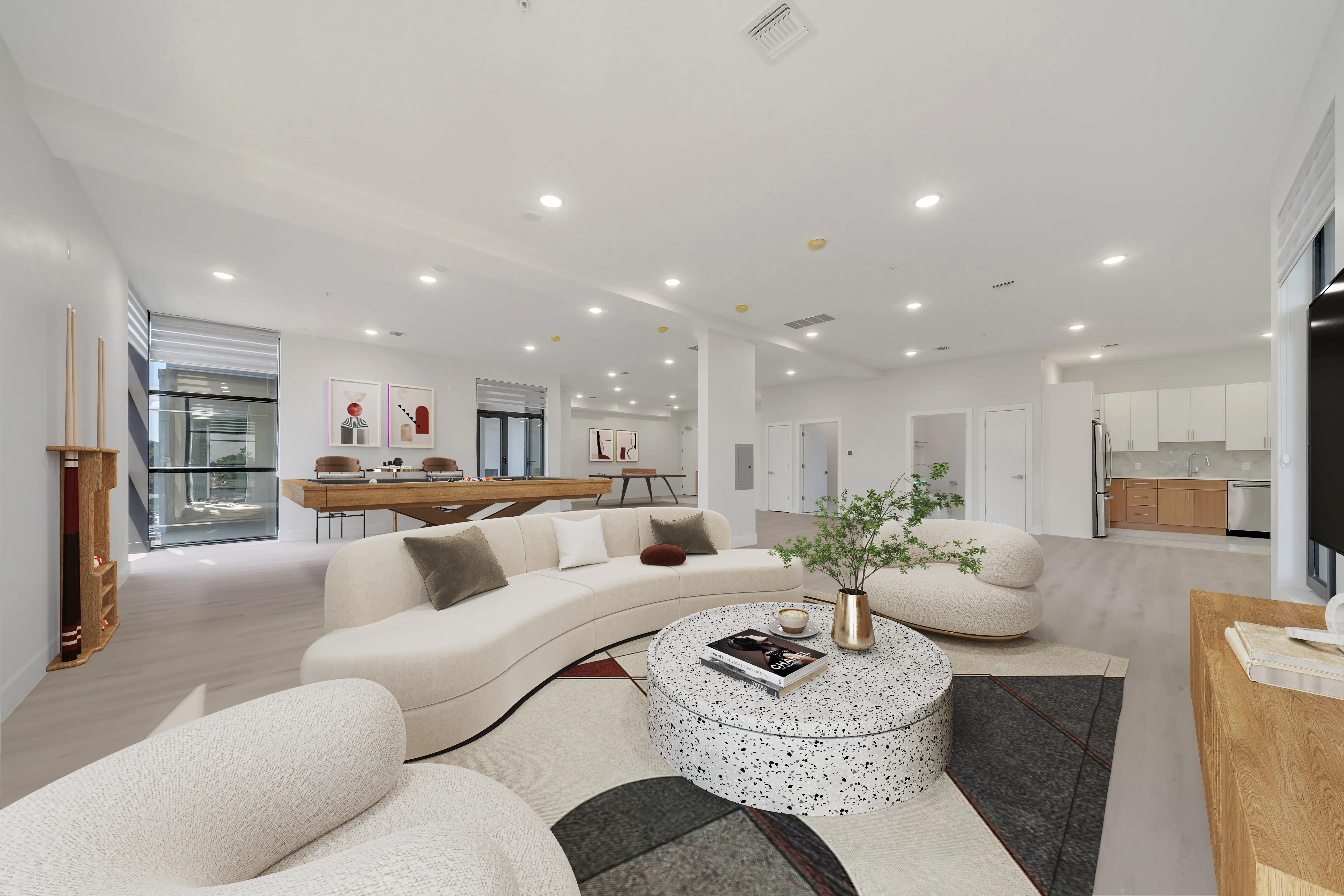 Skyline luxury apartment interior