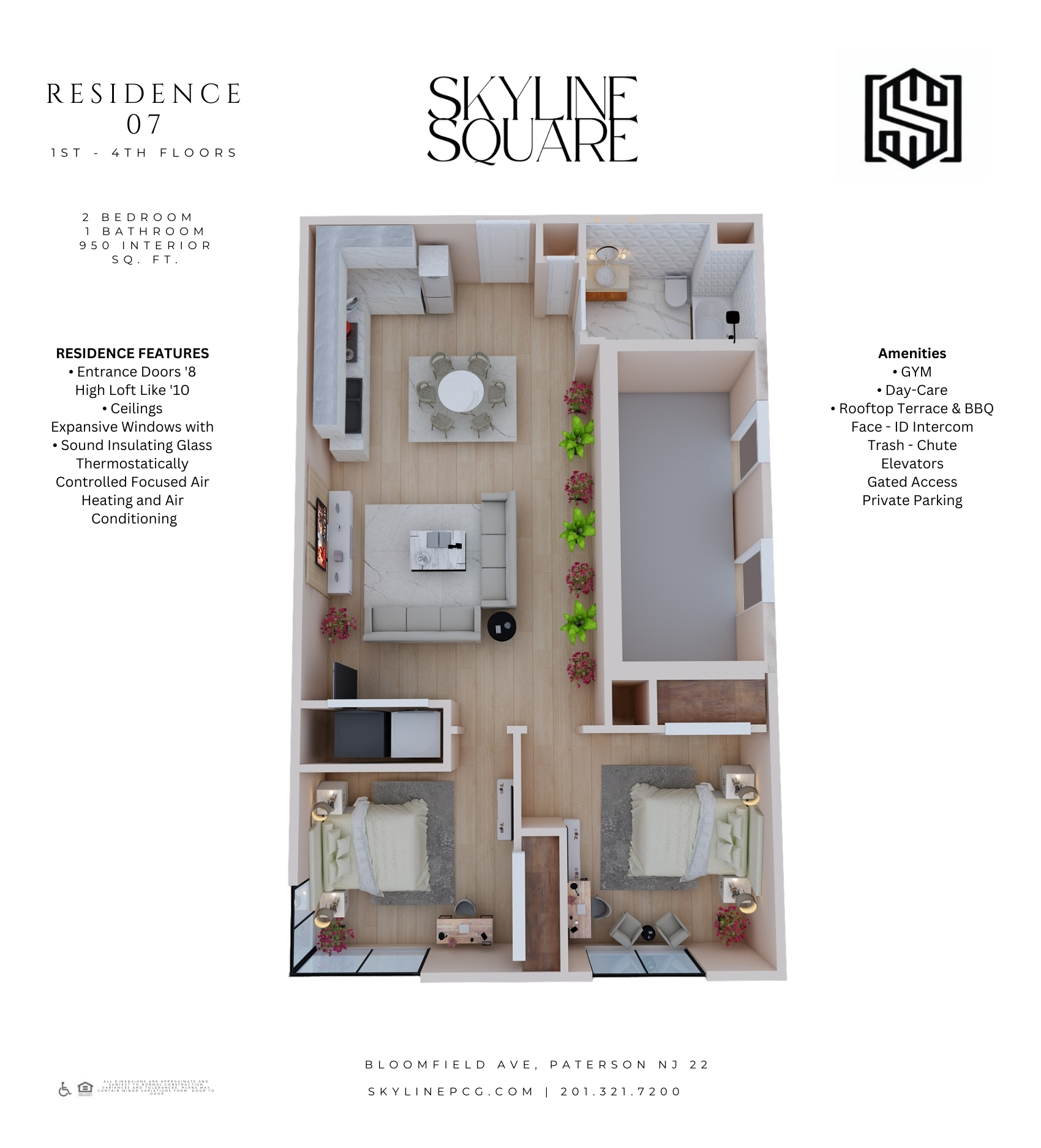 Apartment #307at skyline square